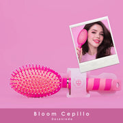 Bloomshell cepillo desenredante rosa