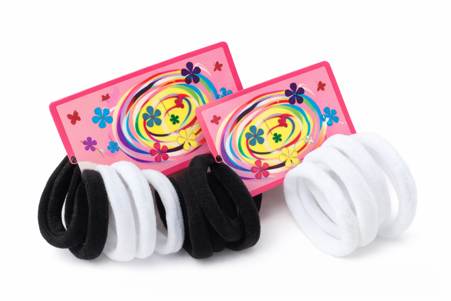 Moñas X12 Blancas Con Negro