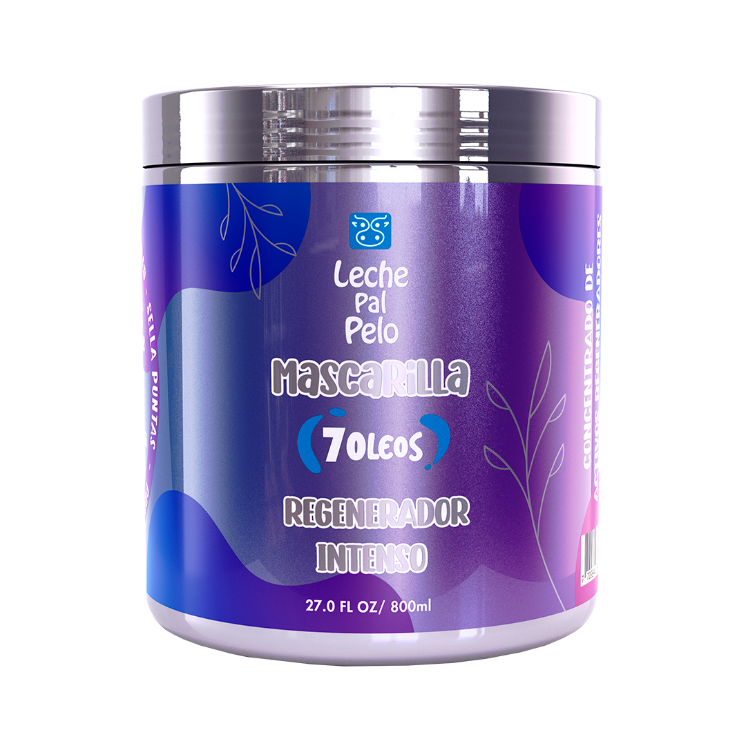 Leche Pal Pelo Mascarilla 7 Oleos 800 Ml