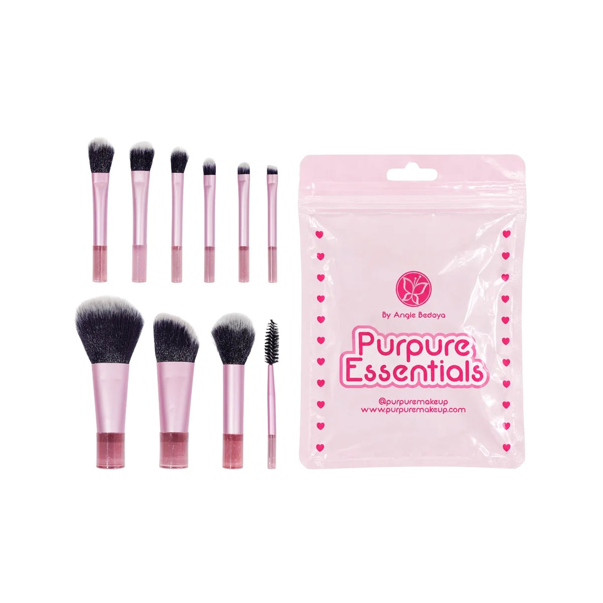 Purpure set de brocha viajera x10
