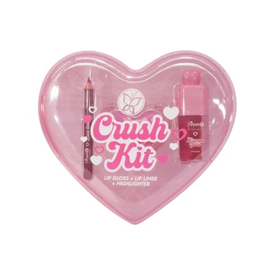 Purpure crush kit - lip gloss, lip linner e iluminador