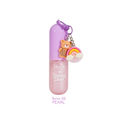 Purpure mini shimmer shinny bear llavero