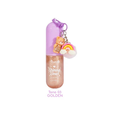 Purpure mini shimmer shinny bear llavero