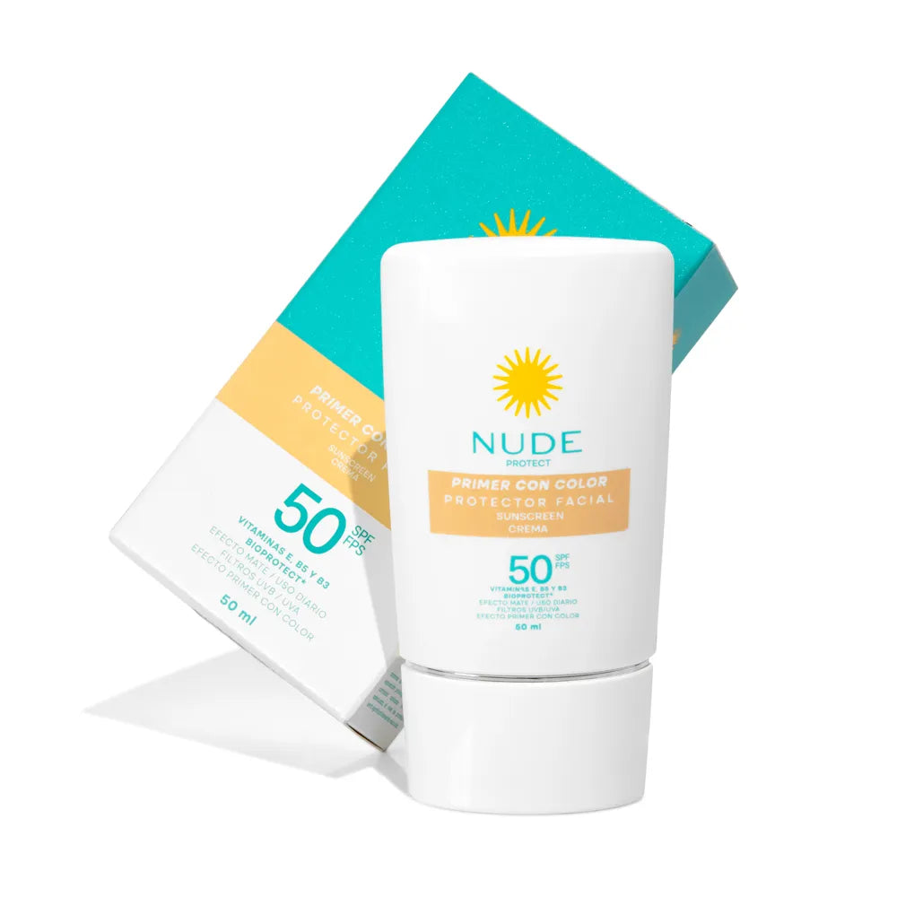 Nude Protector Solar Fluido Con Color