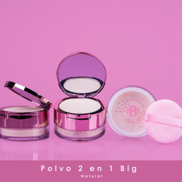 bloomshell polvo suelto 2 en 1 grande