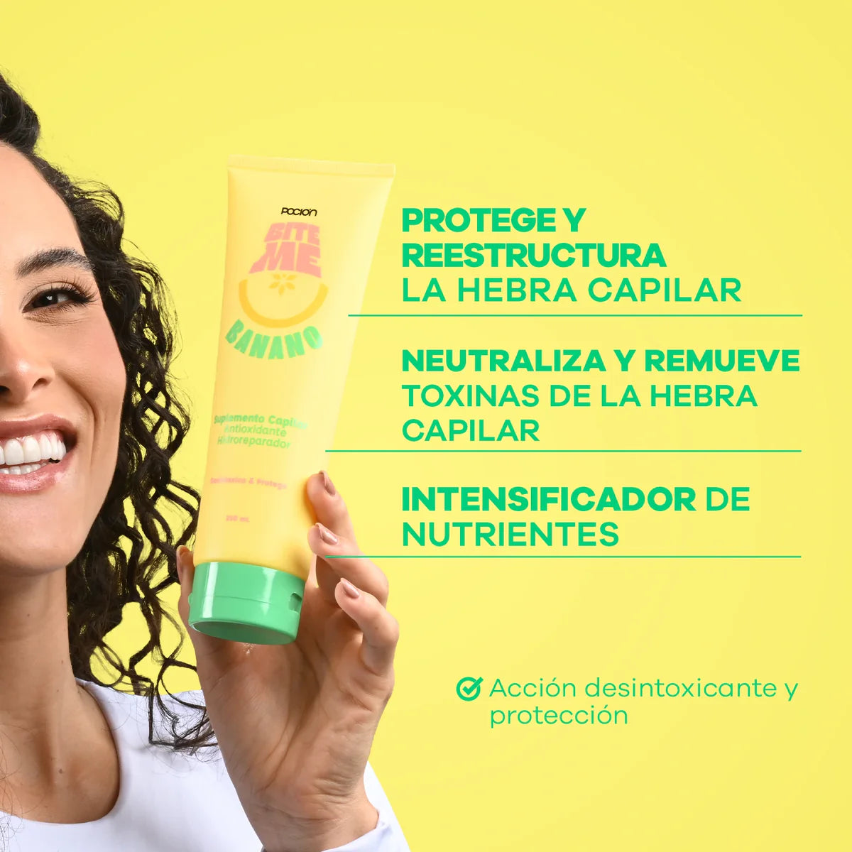 La poción tratamiento mascarilla bite me banano