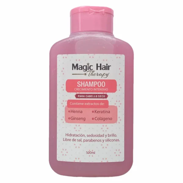 Magic hair shampoo crecimiento intensivo cabello seco