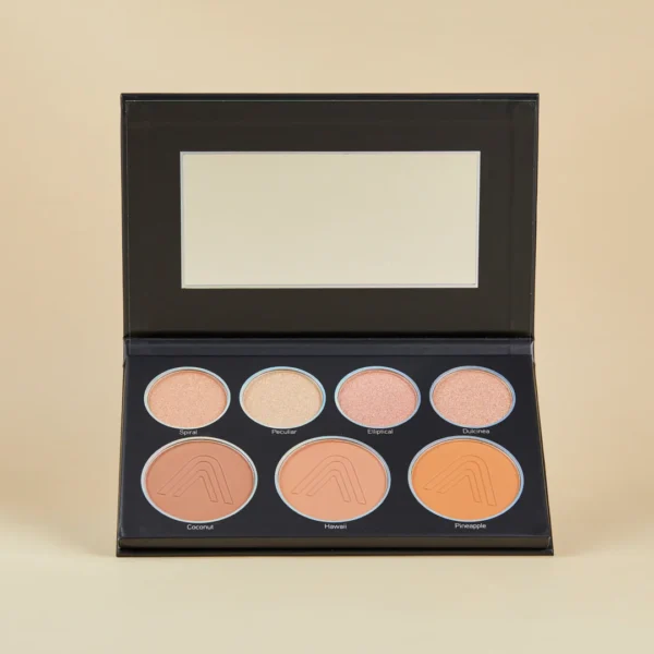 atenea paleta glamblack iluminador y corrector