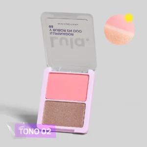 lula iluminador y rubor en duo tono 2